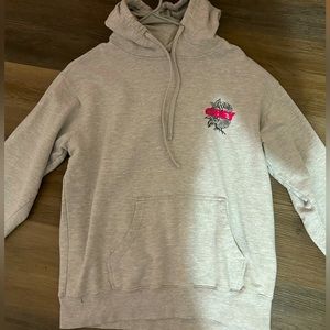 Obey pink flower hoodie in good condition with no stains